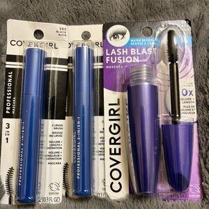 Covergirl Lash blast fusion and professional 3 in 1 mascara lot black